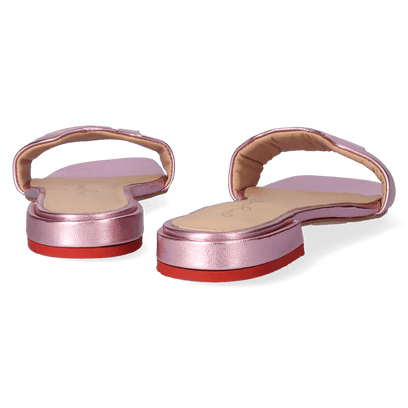Cupido Damen Pantoletten Metallic Rose