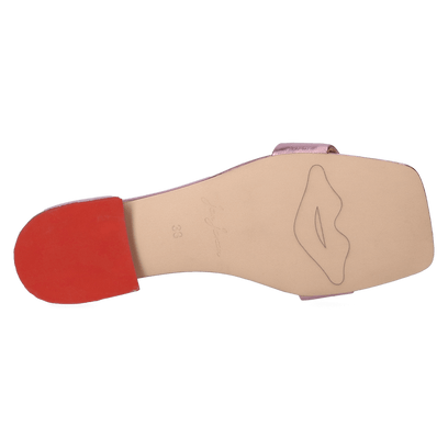 Cupido Damen Pantoletten Metallic Rose