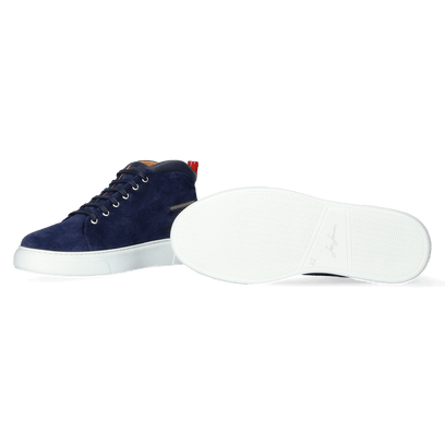 Eastwood Herren Sneaker Camoscio Blue