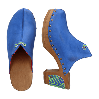 Woodpecker Damen Clogs Blue Venere