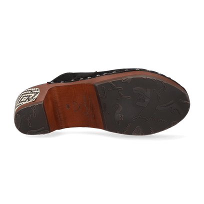 Woodpecker Damen Clogs Nero