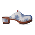 Wannabe Wood Damen Clogs Jeans Blue