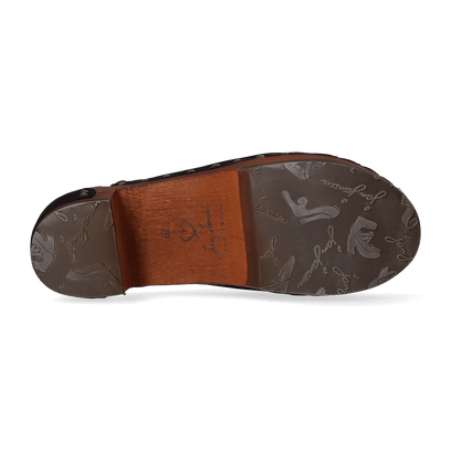 Wannabe Wood Damen Clogs Nero