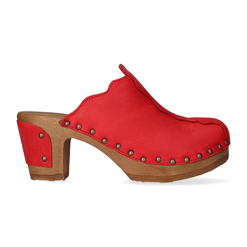 Knock On Wood Damen Clogs Red