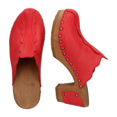 Knock On Wood Damen Clogs Red