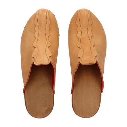Knock On Wood Damen Clogs Cuoio