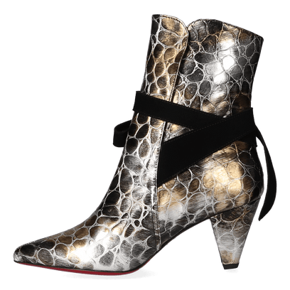 Amelie Damen Stiefeletten Metal Nero