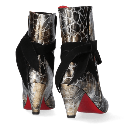 Amelie Damen Stiefeletten Metal Nero