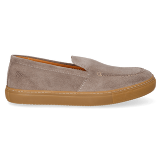 Joan Herren Wildleder-Loafer Taupe