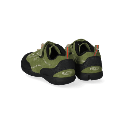 Jasper II Younger Kids Wildleder-Sneaker Olive/Black