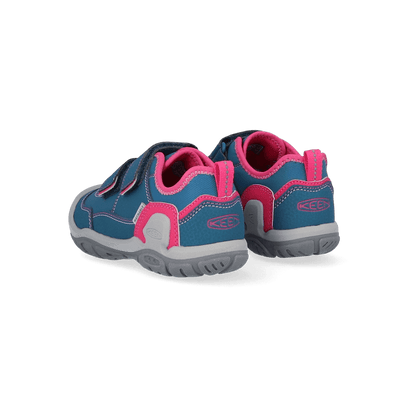 Knotch Hollow Kinder Sneakers Blue Coral/Pink Peacock