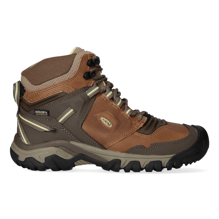 Ridge Flex Mid Damen Wanderschuhe Safari/Custard