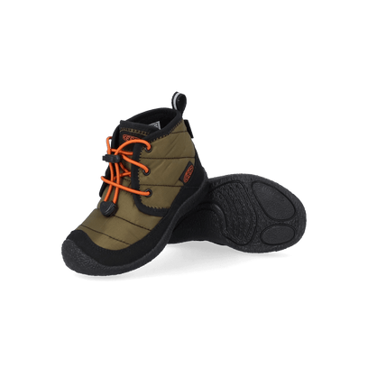 Howser II Chukka Younger Kids Boots Dark Olive/Gold Flame