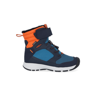 Skua Older Kids Winter Boots Sky Captain/Gold Flame