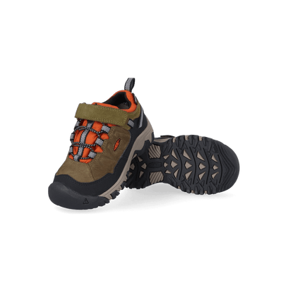 Targhee IV Younger Kids Wanderschuhe Dark Olive/Gold Flame