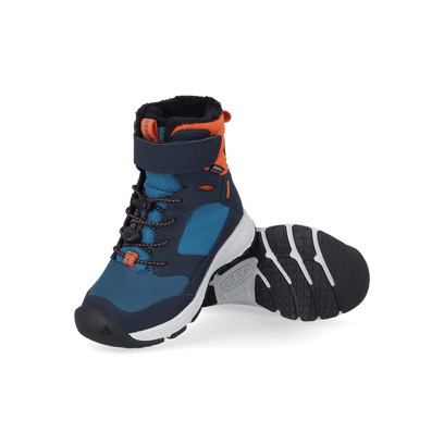 Skua Younger Kids Winter Boots Sky Captain/Gold Flame