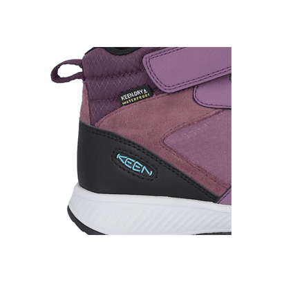 Skua Mid Younger Kids Boots Black Plum/Plum Perfect