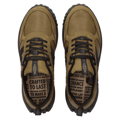 KS86 Herren Ledersneaker Dark Olive/Black