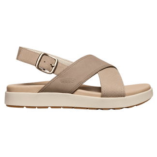 Elle Luxe Cross Strap Damen Sandalen Plaza Taupe/Brindle