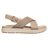 Elle Luxe Cross Strap Damen Sandalen Plaza Taupe/Brindle