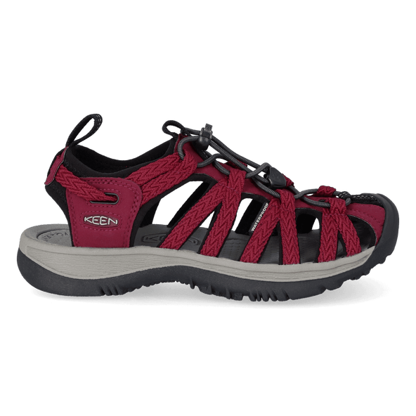Whisper Damen Wandersandalen Beaujolais/Black