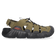 Hyperport Fisherman Herren Leder-Sandalen Dark Olive/Black