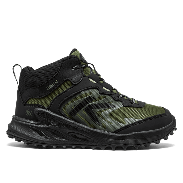 Zionic Mid Older Kids Wanderschuhe Black/Bronze Green