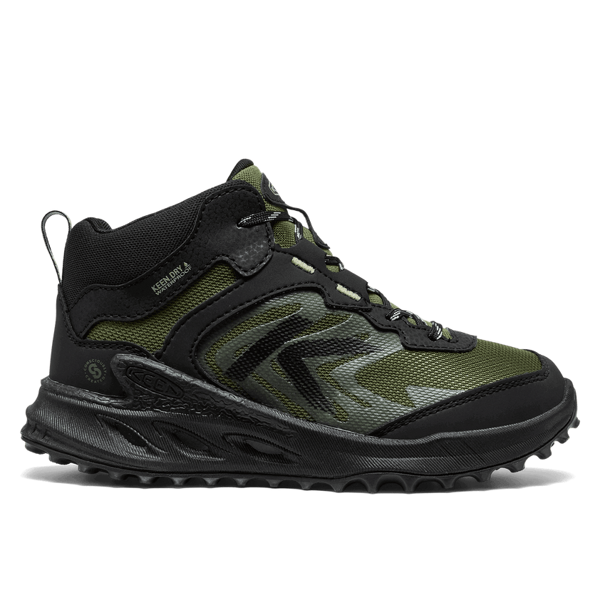 Zionic Mid Older Kids Wanderschuhe Black/Bronze Green