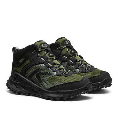 Zionic Mid Older Kids Wanderschuhe Black/Bronze Green