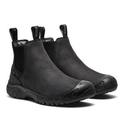 Anchorage IV Herren Leder-Chelsea-Boots Black/Black