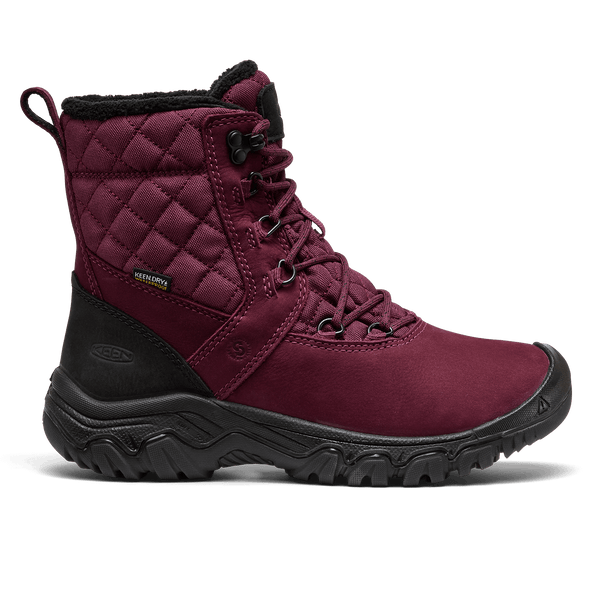 Greta II Damen Leder-Boots Fig/Black