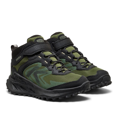 Zionic Mid Younger Kids Wanderschuhe Black/Bronze Green