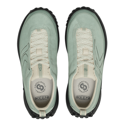 KS Mino Damen Wildleder-Sneaker Iceberg Green/Black