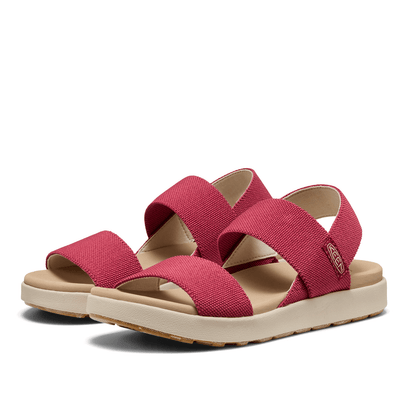 Elle Backstrap Damen Sandalen Garnet/Birch