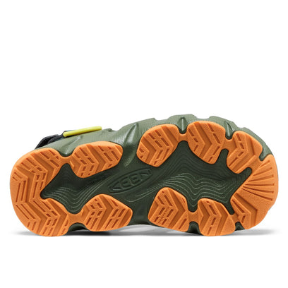 HyperFLT Clog Younger Kids Sandalen Bronze Green/Orange Peel