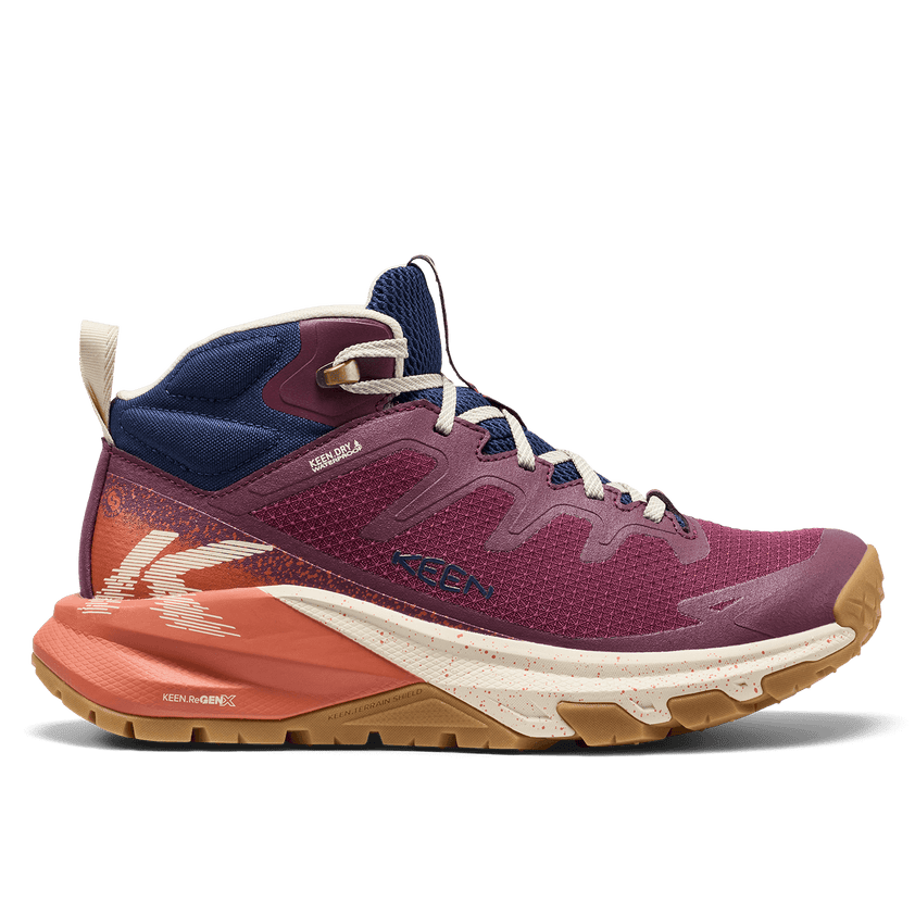 Targhee Apex Mid Damen Wanderschuhe Fig/Burnt Brick