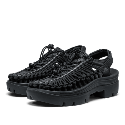 Uneek PLT Sandalen Black Smooth Lea