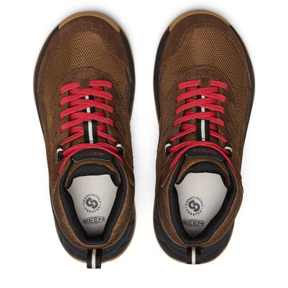 Hightrail Mid Older Kids Wanderschuhe Dark Earth/Garnet