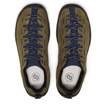 Jasper Herren Wildleder-Sneakers Dark Olive/Naval Academy