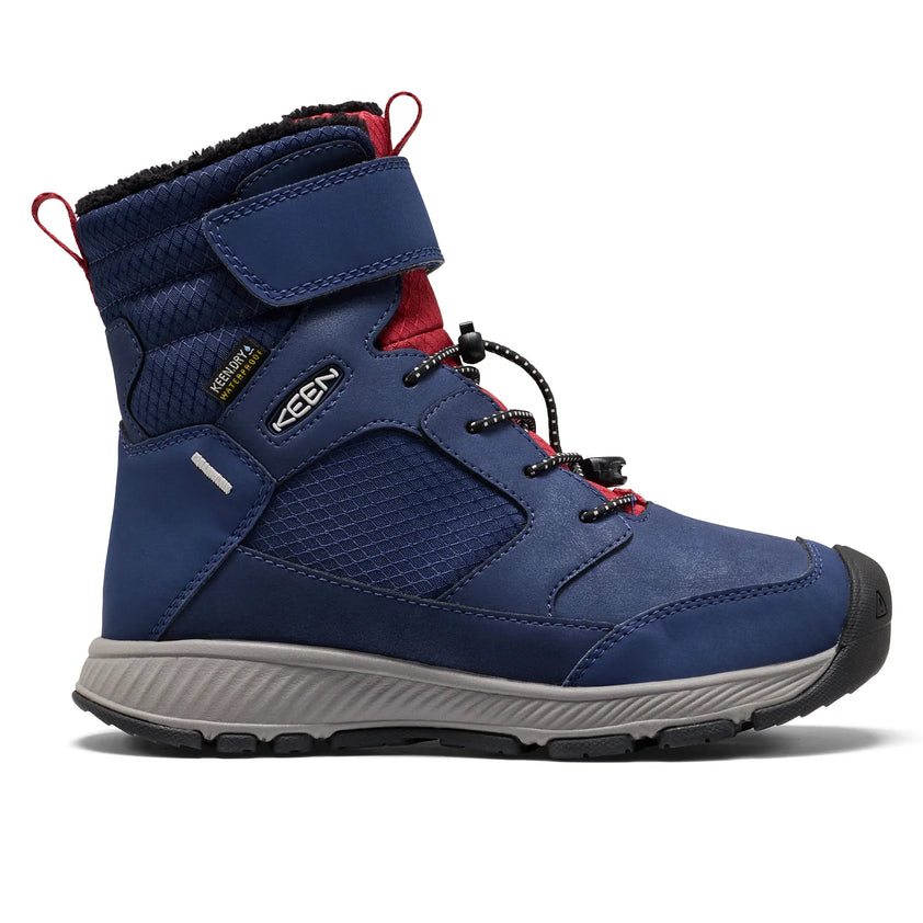 Skua Older Kids Winter Boots Sky Captain/Gold Flame