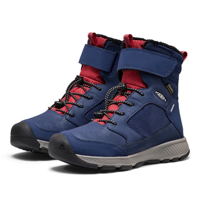 Skua Older Kids Winter Boots Sky Captain/Gold Flame