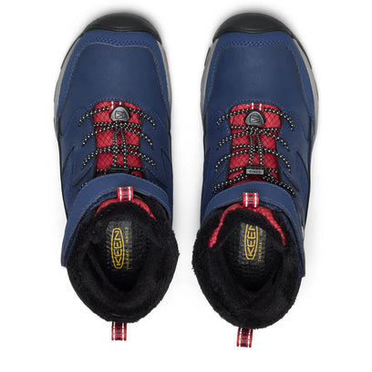 Skua Older Kids Winter Boots Sky Captain/Gold Flame