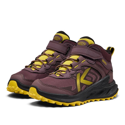 Zionic Mid Younger Kids Wanderschuhe Huckleberry/Mango Mint