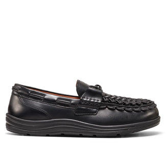 Uneek Loafer Herren Leder Black