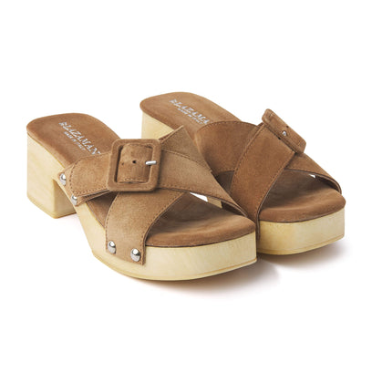 Damen Clogs 31.226 Cuoio