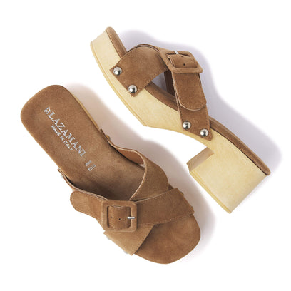 Damen Clogs 31.226 Cuoio