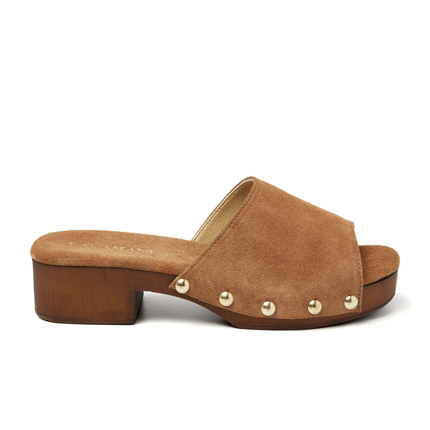 Bella Damen Clogs Wildleder Cuoio