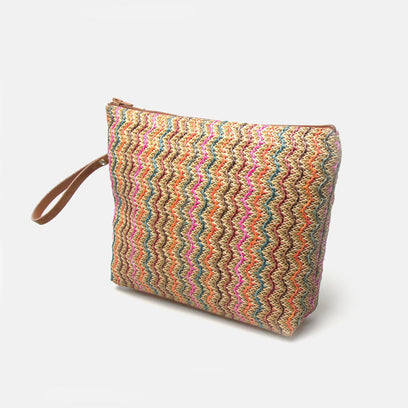 Elba Raffia-Tasche Medium Multi