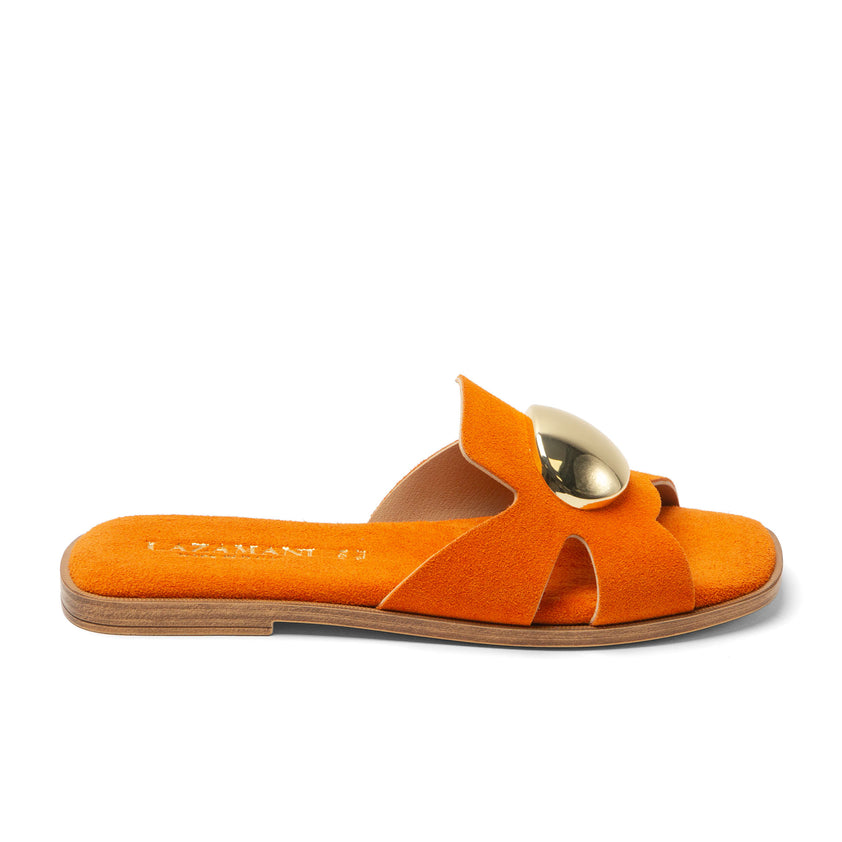 Zola Damen Wildleder-Pantoletten Orange