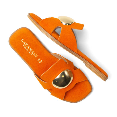 Zola Damen Wildleder-Pantoletten Orange